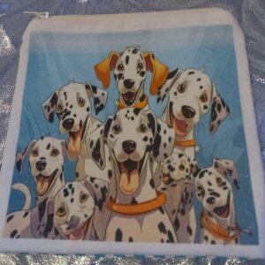 Spotlight Pups Parade - a small, one of a kind, zipped purse