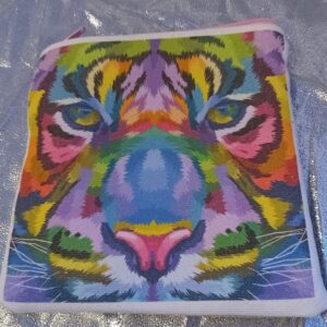 Prism Prowler - a small, upcycled, zipped purse