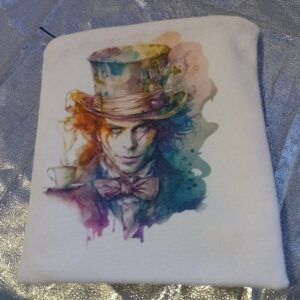 The Whimsical Teacup Keeper - a small, one or a kind, zipped purse