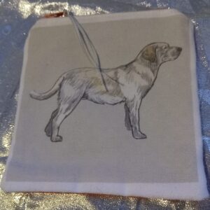 Sandy Sentinel Beagle - one of a kind, small, zipped purse