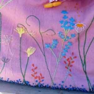 'Blossom & Bumble' –  an original backpack from JJ's new,  'Wandering Meadow' Collection