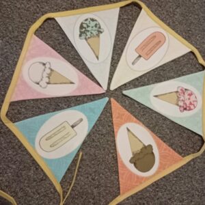 🍦 A Little Scoop of Happiness! — JJ's ice-cream bunting.